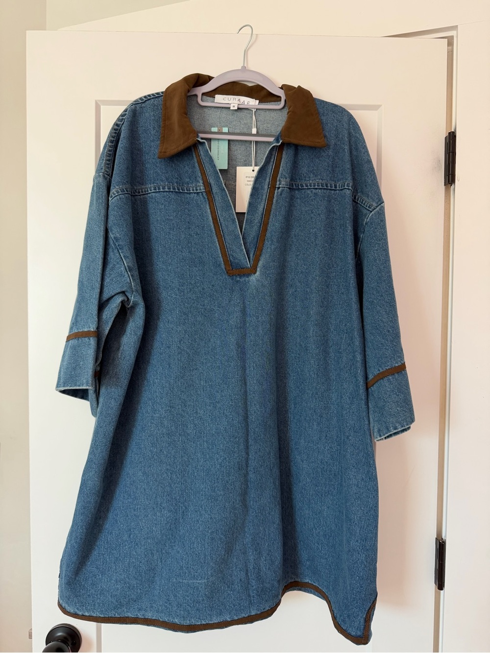 ELLIATT Rhea Denim Shirt Dress – Size 1X – NWT